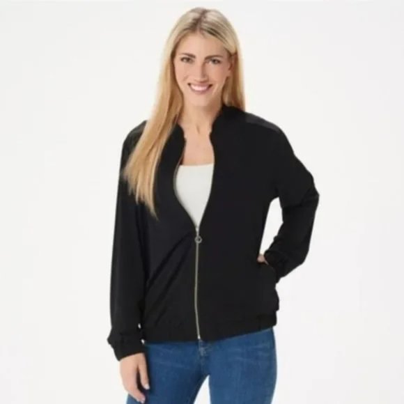 Susan Graver Bomber Jacket - Picture 1 of 8